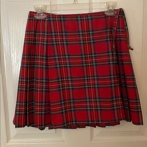 Vtg Compagnie Express Womens Plaid Mini Skirt Size Small Preppy Academia School